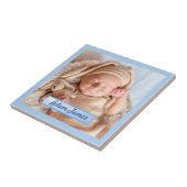 Aangepaste Baby foto Tegeltje (Zijkant)