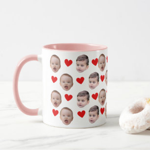 Aangepaste Baby Gezicht foto Mok   Oma Opa Gift