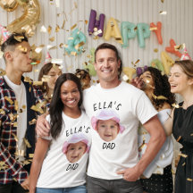 Aangepaste Baby Gezicht Foto Nieuw Papa