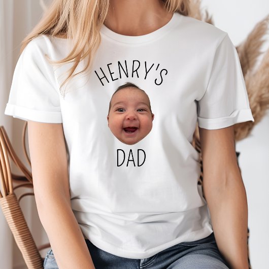 Aangepaste Baby Gezicht Gepersonaliseerde Kind Fot T-shirt