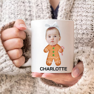 Aangepaste Baby Gezicht Gingerbread Koffiemok