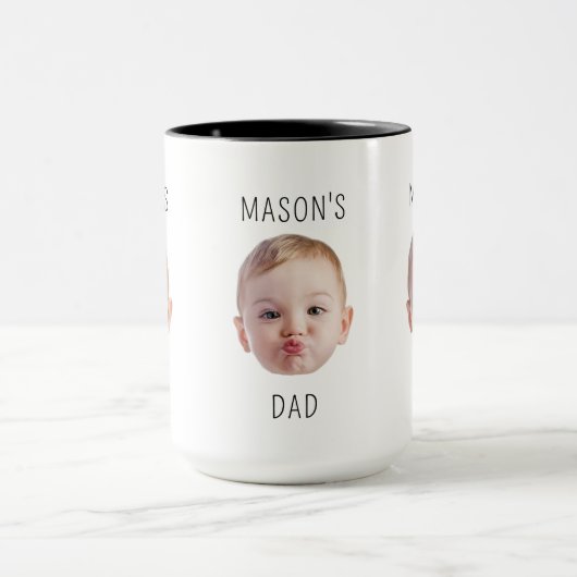 Aangepaste Baby Gezicht Kind Afbeelding Kind Afbee Mok (Midden)