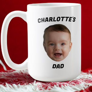 Aangepaste Baby Gezicht Mok, Aangepaste Nieuwe Dad Koffiemok