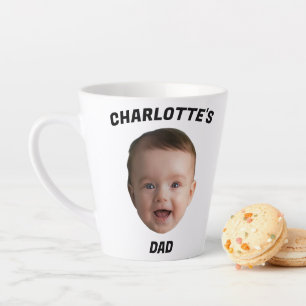 Aangepaste Baby Gezicht Mok, Aangepaste Nieuwe Dad Latte Mok