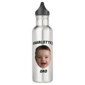Aangepaste Baby Gezicht Mok, Aangepaste Nieuwe Dad Waterfles (Links)