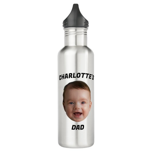 Aangepaste Baby Gezicht Mok, Aangepaste Nieuwe Dad Waterfles (Links)