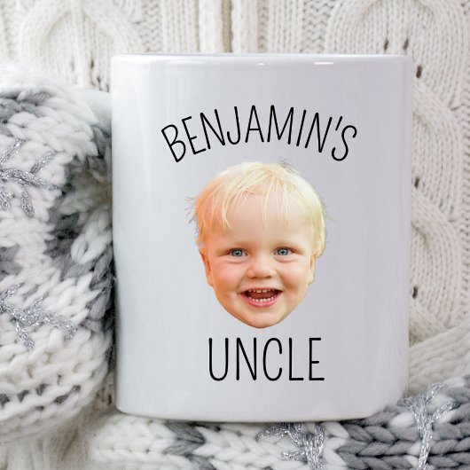 Aangepaste Baby Gezicht Oom Mam Pap Verjaardagsfee Mok