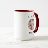 Aangepaste Baby Gezichtsgeschenk voor Moeder Verja Mok (Voorkant rechts)