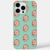 Aangepaste Baby Gezichtspatroon Gepersonaliseerde Case-Mate iPhone Case (Achterkant)