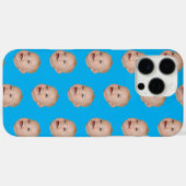 Aangepaste Baby Gezichtspatroon Gepersonaliseerde  Case-Mate iPhone Case (Achterkant (horizontaal))