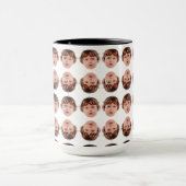 Aangepaste Baby Gezichtspatroon Opa Papa Verjaarda Mok (Midden)