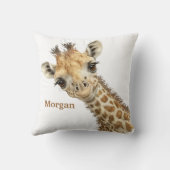 Aangepaste Baby Giraffe Kussen (Achterkant)