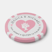 Aangepaste Baby Girl Aankondiging gepersonaliseerd Poker Chips (Enkel)