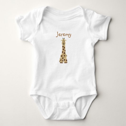 Aangepaste Baby kleding - Giraffe Romper (Voorkant)