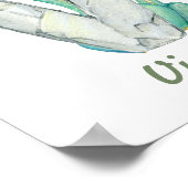 Aangepaste Baby kwekerij Decor Schattigee Dinosaur Poster (Hoek)