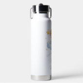 Aangepaste Baby-naam Blue Cloud Waterfles (Voorkant)