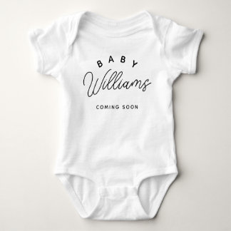 Aangepaste Baby-naam Bodysuit, aankondiging van zw Romper