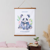 Aangepaste Baby Panda Hangend Wandkleed (Slaapkamer)