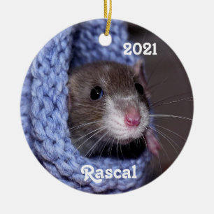 Aangepaste Baby Pet Rat Keramisch Ornament