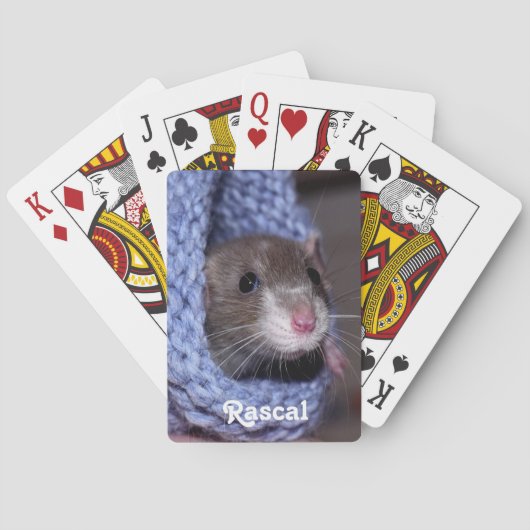 Aangepaste Baby Pet Rat Pokerkaarten (Achterkant)