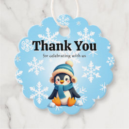 Aangepaste baby Pinguïn Dank u voor Tags Bedankjes Labels