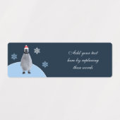 Aangepaste Baby Pinguïn Kerstmis Labels (Design 1)