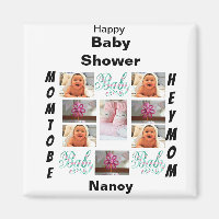 Aangepaste baby shower 11 foto collage 