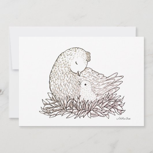 Aangepaste Baby shower baby shower Uitnodiging (Achterkant)