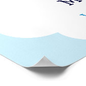 Aangepaste Baby shower banner voor vliegtuigvliegt Poster (Hoek)