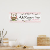 Aangepaste Baby shower-boombanner Poster (Keuken)