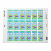 Aangepaste Baby shower dank u Sticker / labels (Full Sheet)