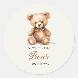 Aangepaste baby shower feestfavor-etiketten ronde sticker