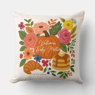 Aangepaste baby shower kussen - Kleine Pompoen Bab