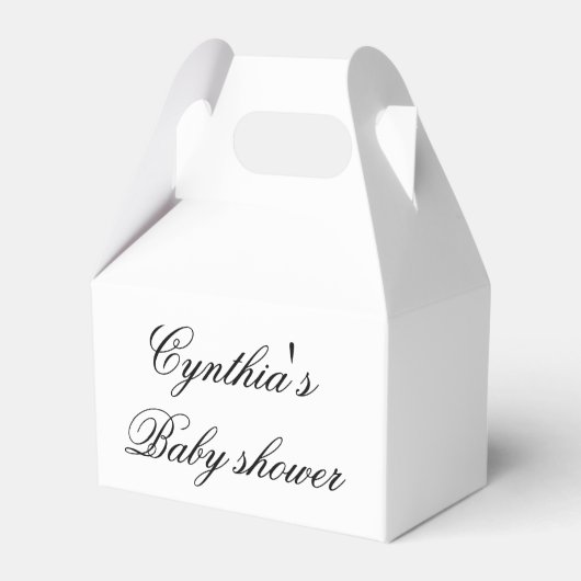 Aangepaste Baby shower Party Favor Boxes Bedankdoosjes (Voorkant Zijde)