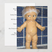 Aangepaste Baby shower-uitnodiging voor peuter of Kaart (Voorkant / Achterkant)