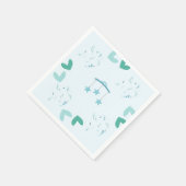 Aangepaste Baby showers servetten (Hoek)