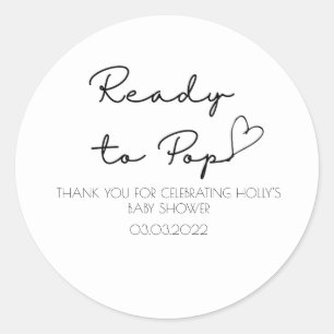 Aangepaste Baby showers tickers Ronde Sticker