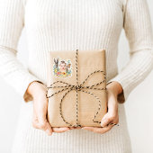 Aangepaste Baby Verjaardag Sticker Party Favor Woo