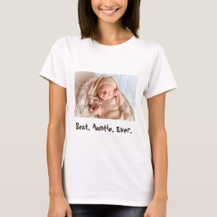 Aangepaste Baby voor beste tante T-shirt