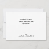 Aangepaste Baby voor fotoCallligrafie U Kaart (Achterkant)