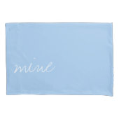 Aangepaste Babyblauwe kleur Kussensloop (Voorkant-Links)