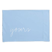 Aangepaste Babyblauwe kleur Kussensloop (Voorkant-Rechts)