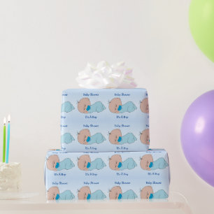 Aangepaste babyborel voor jongen cadeaupapier