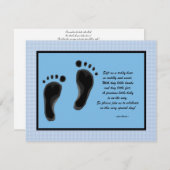 Aangepaste babydouche-Baby Kaart (Voorkant / Achterkant)