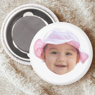 Aangepaste babyfoto, babygezichtsfoto magneet