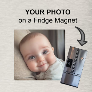Aangepaste babyfoto koelkastmagneet baby aankondig magneet
