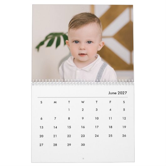 Aangepaste babyjongen & familie 14 foto-agenda 202 kalender (Jun 2027)