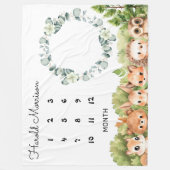 Aangepaste babyjongen fleece deken (Voorkant)