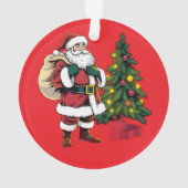 Aangepaste baby's eerste kerst bal, Baby 2025 Ornament (achterkant)