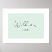 Aangepaste babyspeelplek decoratie baby naam paste (Voorkant)